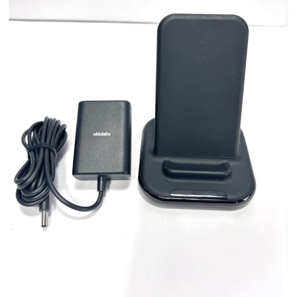 Ubio Labs 2-in-1 Wireless Charging Stand ,Plug Works -Charger **For Parts Only** - Picture 3 of 10